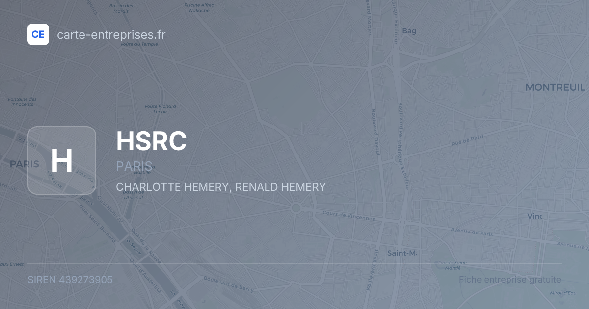 HSRC — 439273905 — fiche entreprise
