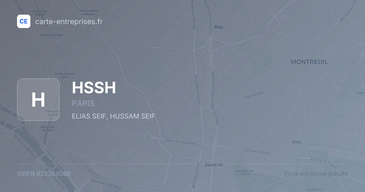 HSSH — 922364088 — fiche entreprise