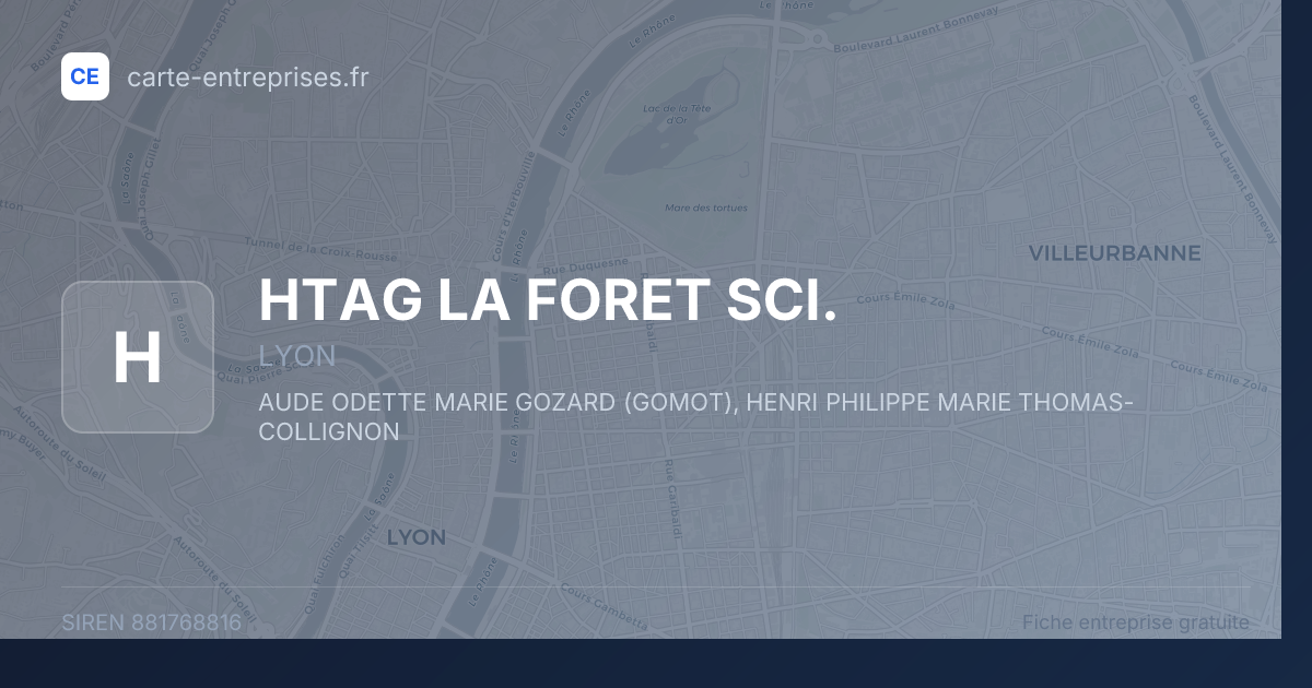 HTAG LA FORET SCI. — 881768816 — fiche entreprise