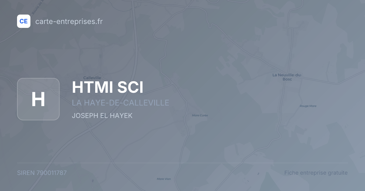 HTMI SCI — 790011787 — fiche entreprise