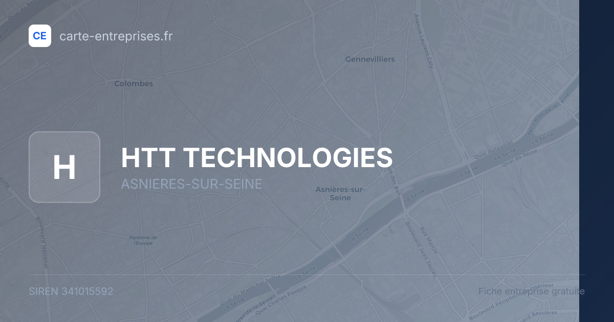 HTT TECHNOLOGIES — 341015592 — fiche entreprise