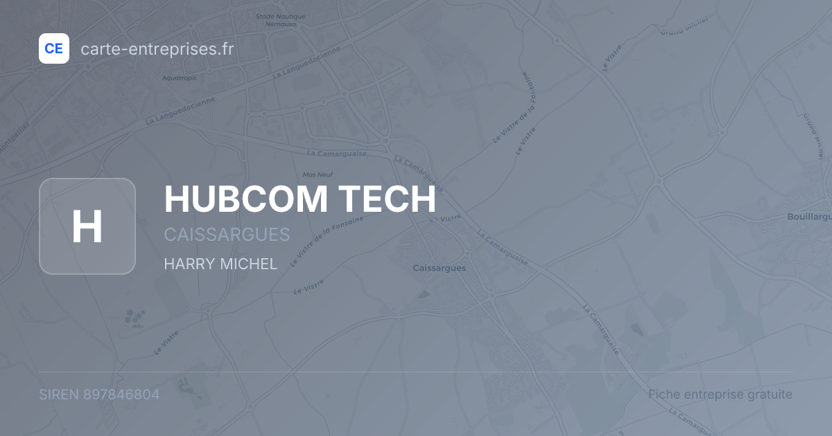HUBCOM TECH — 897846804 — fiche entreprise