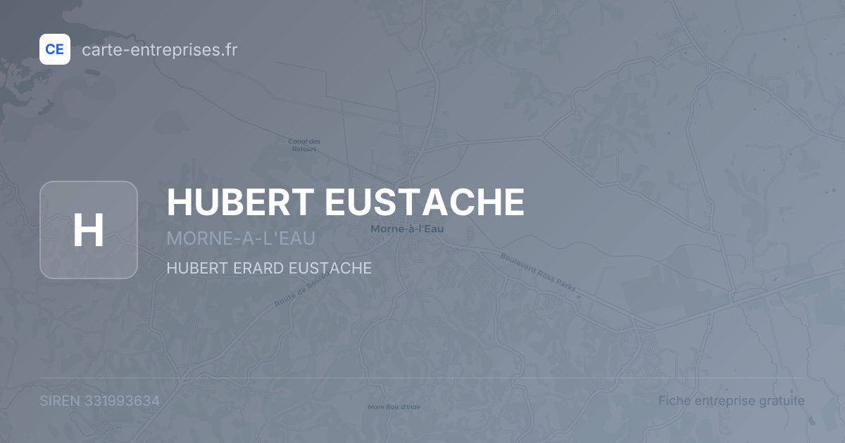 HUBERT EUSTACHE — 331993634 — fiche entreprise
