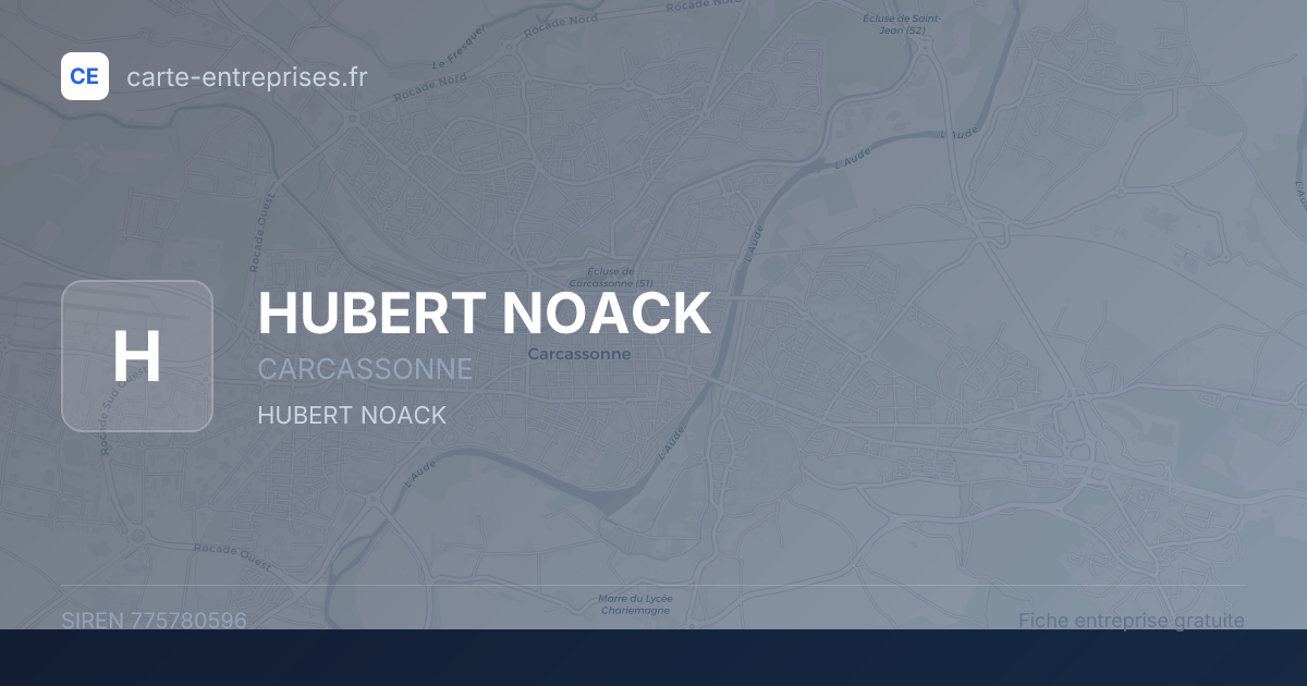 HUBERT NOACK — 775780596 — fiche entreprise