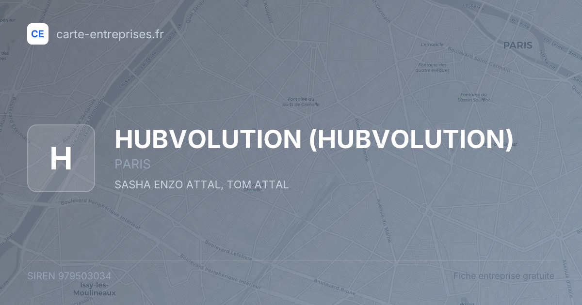 HUBVOLUTION — 979503034 — fiche entreprise