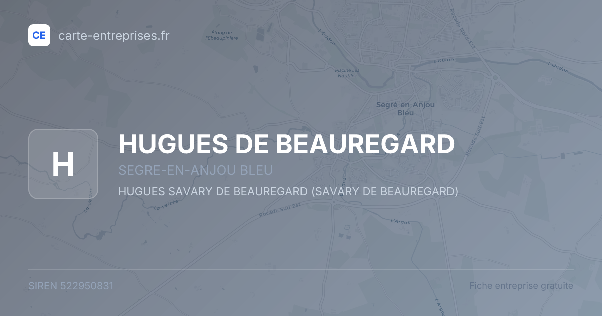 HUGUES DE BEAUREGARD — 522950831 — fiche entreprise