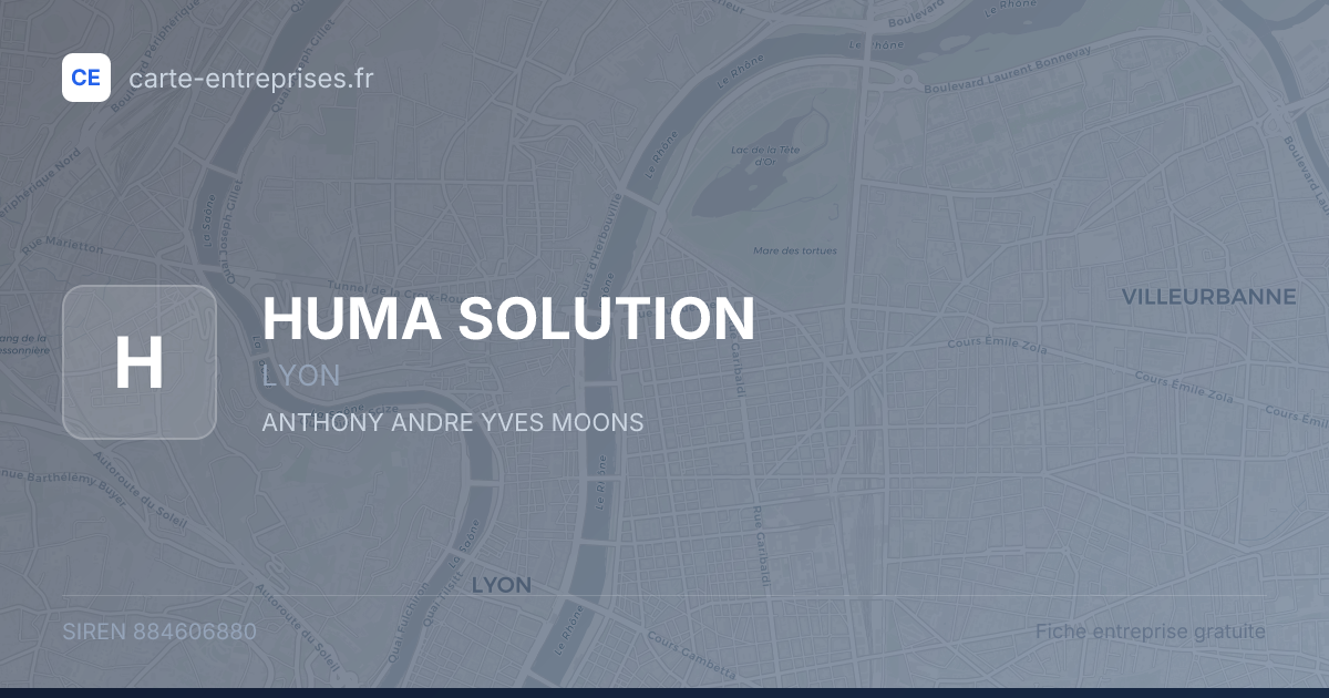 HUMA SOLUTION — 884606880 — fiche entreprise