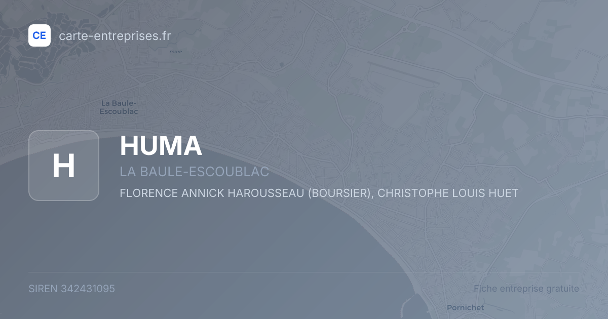 HUMA — 342431095 — fiche entreprise