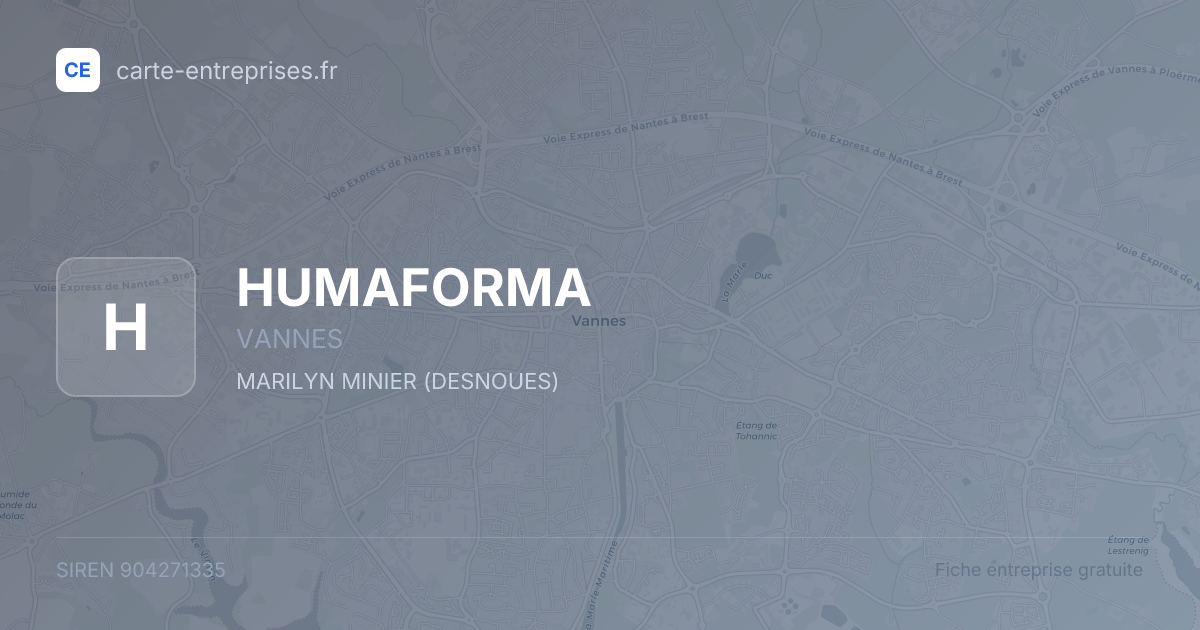 HUMAFORMA — 904271335 — fiche entreprise
