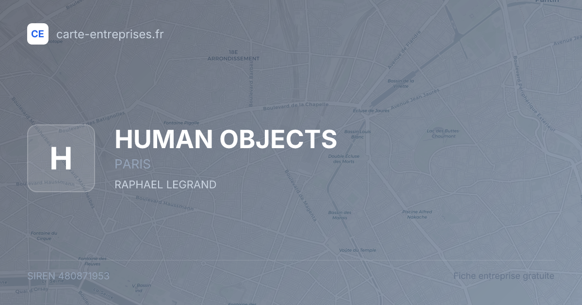 HUMAN OBJECTS — 480871953 — fiche entreprise