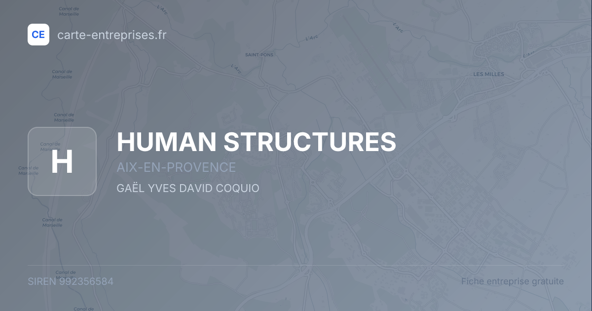 HUMAN STRUCTURES — 992356584 — fiche entreprise