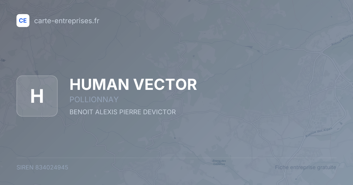 HUMAN VECTOR — 834024945 — fiche entreprise