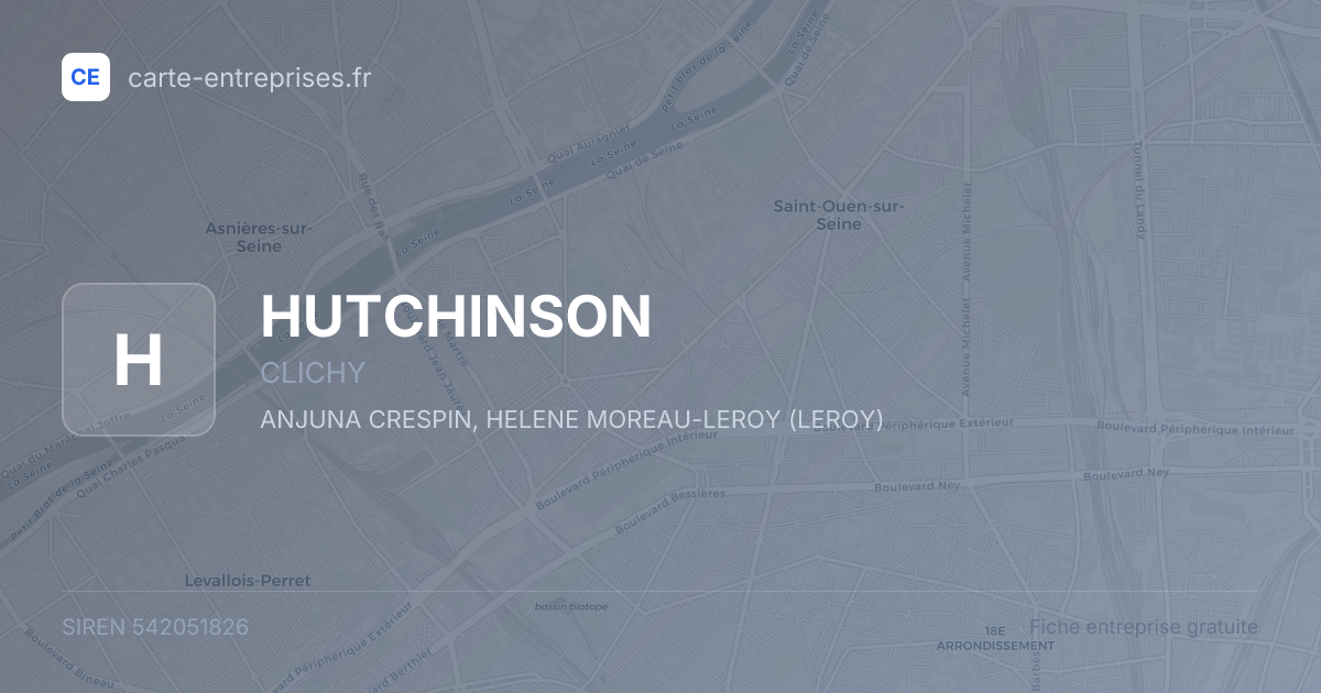 HUTCHINSON — 542051826 — fiche entreprise