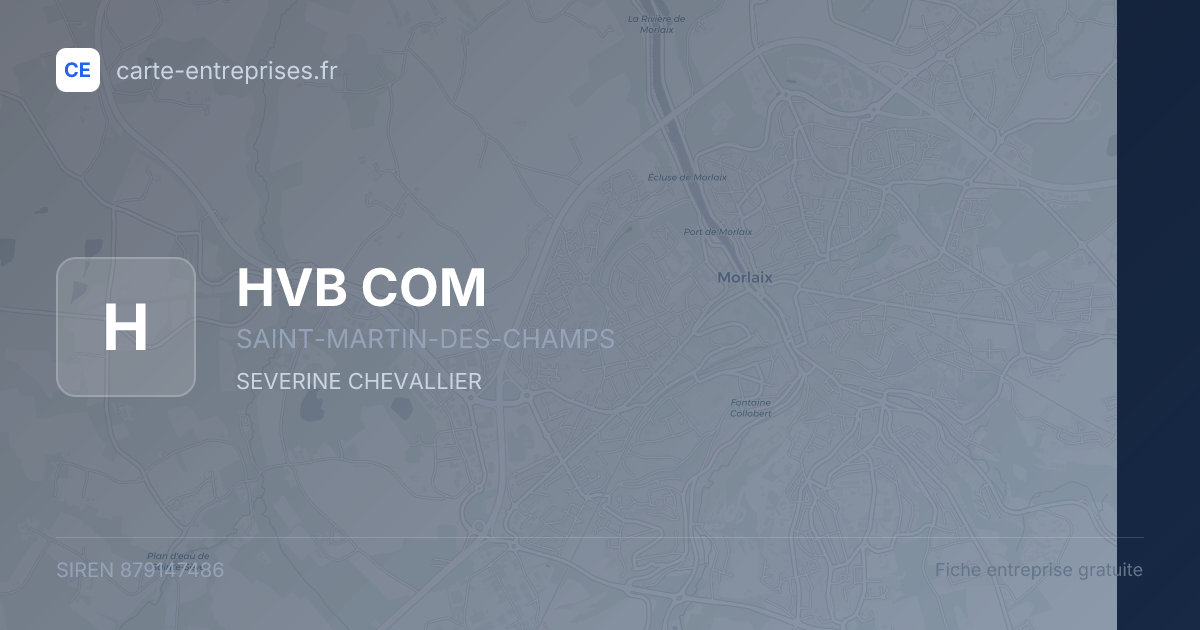 HVB COM — 879147486 — fiche entreprise