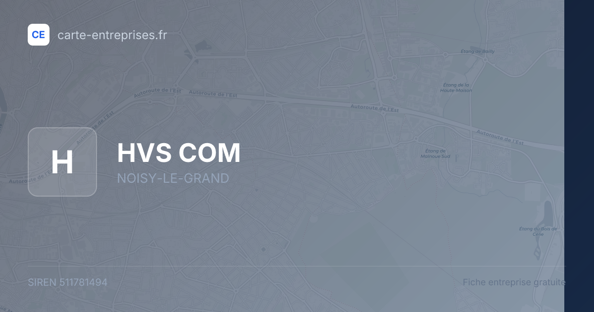 HVS COM — 511781494 — fiche entreprise