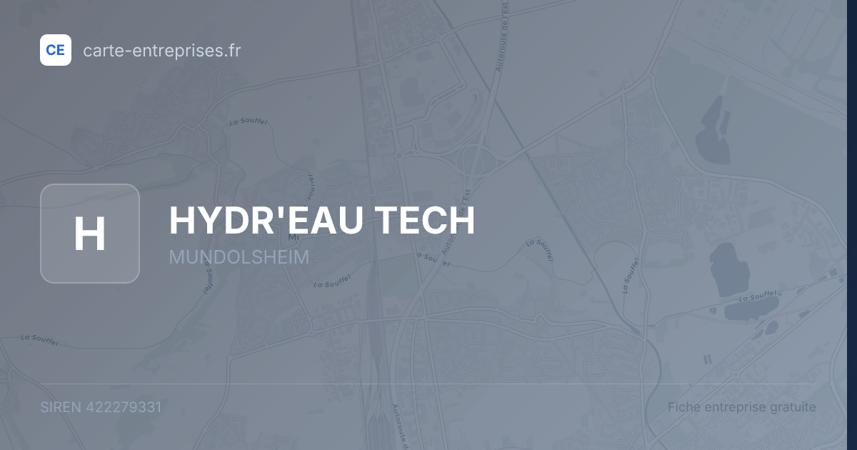 HYDR'EAU TECH — 422279331 — fiche entreprise
