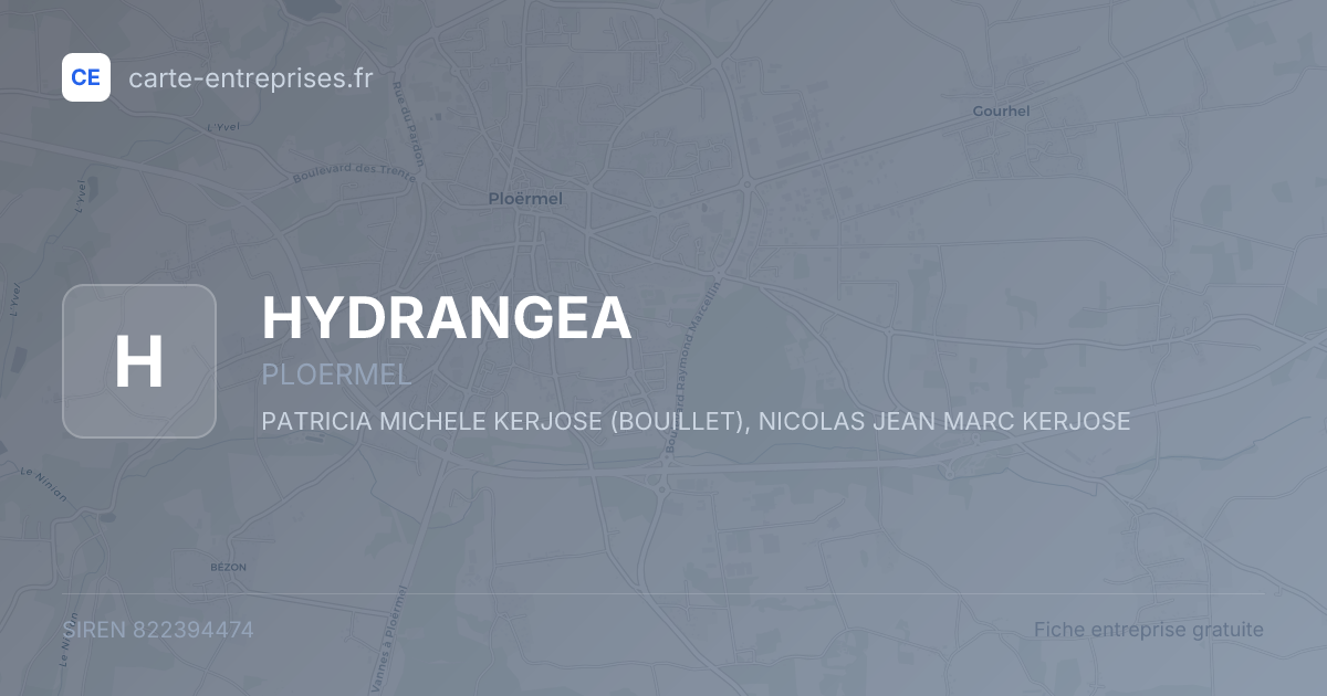 HYDRANGEA — 822394474 — fiche entreprise