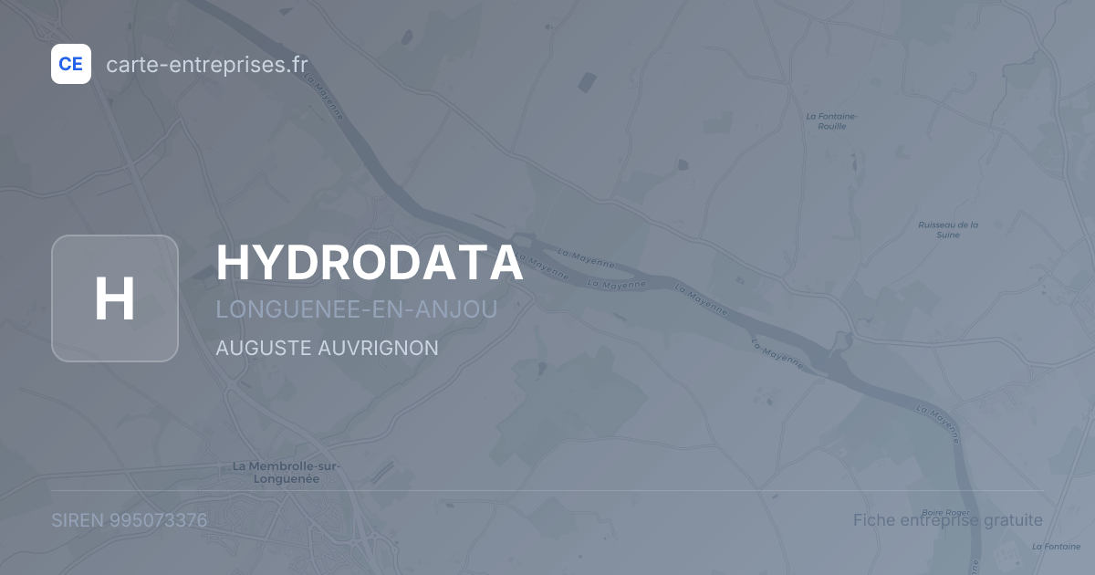 HYDRODATA — 995073376 — fiche entreprise