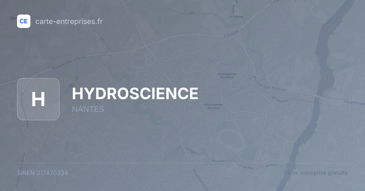 HYDROSCIENCE — 317470334 — fiche entreprise