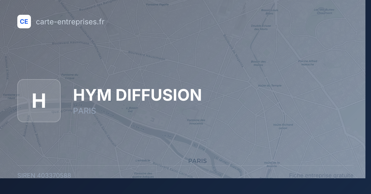 HYM DIFFUSION — 403370588 — fiche entreprise
