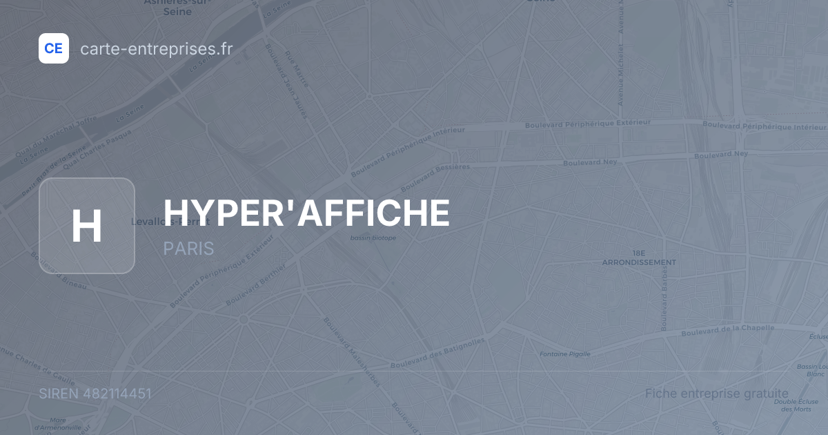HYPER'AFFICHE — 482114451 — fiche entreprise