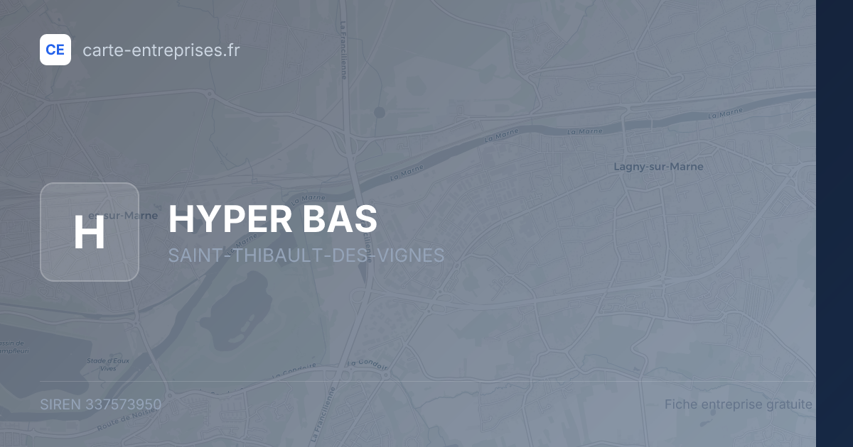 HYPER BAS — 337573950 — fiche entreprise