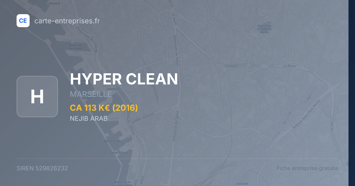 HYPER CLEAN — 529826232 — fiche entreprise