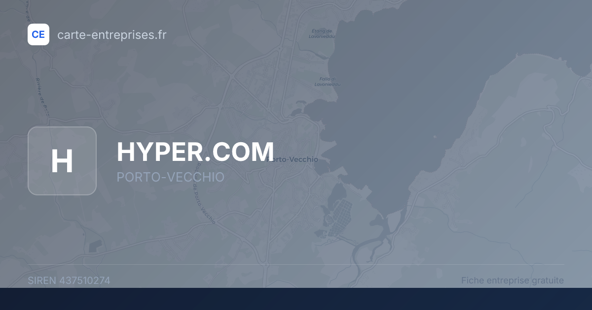 HYPER.COM — 437510274 — fiche entreprise