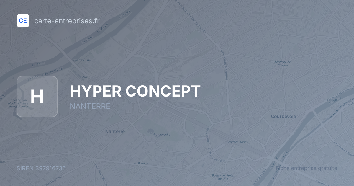 HYPER CONCEPT — 397916735 — fiche entreprise