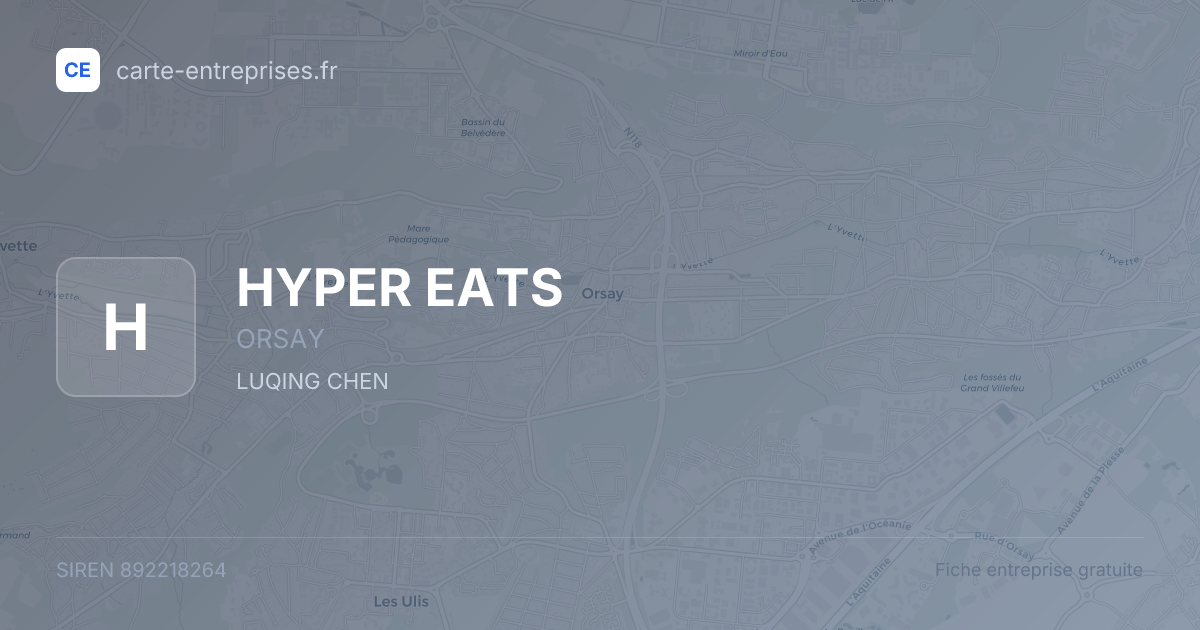 HYPER EATS — 892218264 — fiche entreprise