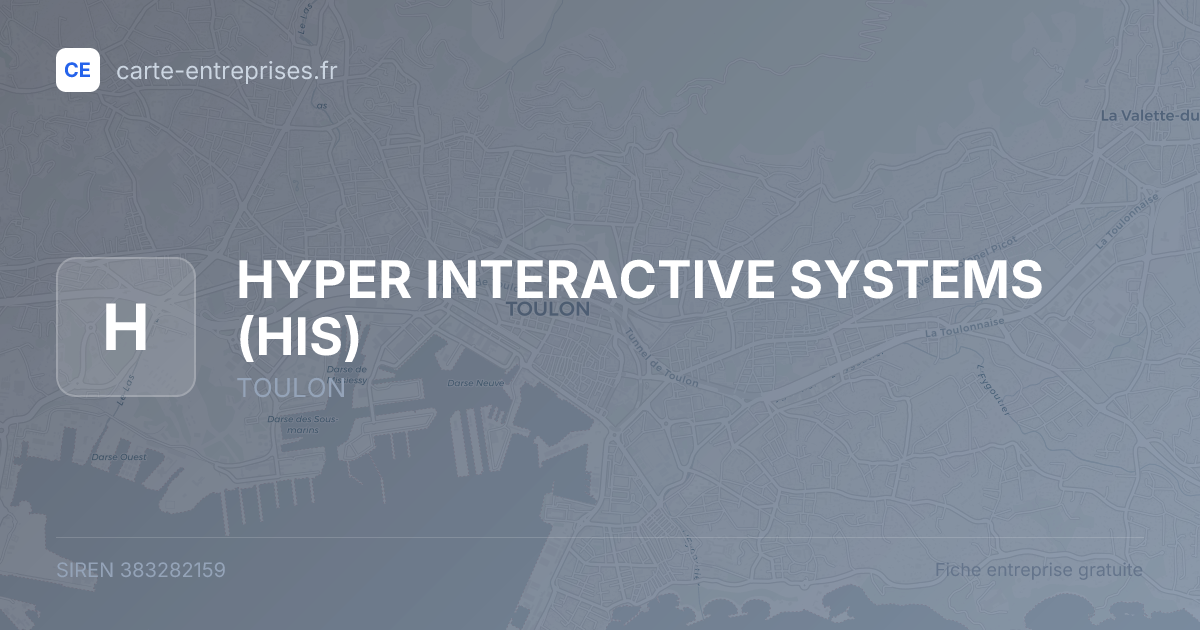 HYPER INTERACTIVE SYSTEMS (HIS) — 383282159 — fiche entreprise