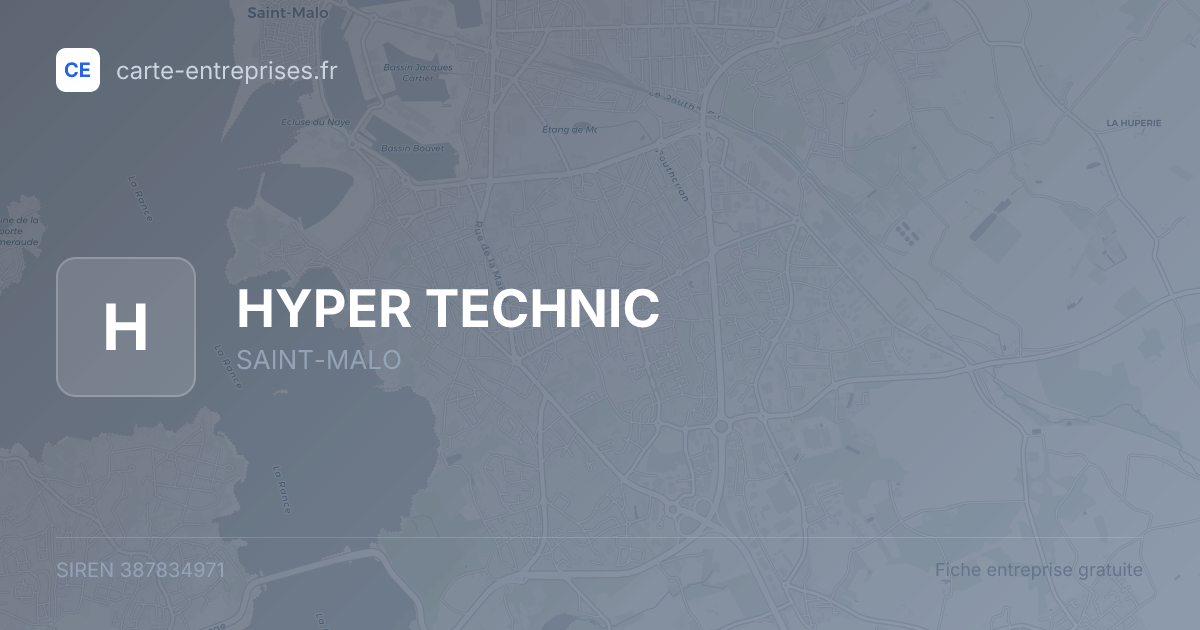 HYPER TECHNIC — 387834971 — fiche entreprise