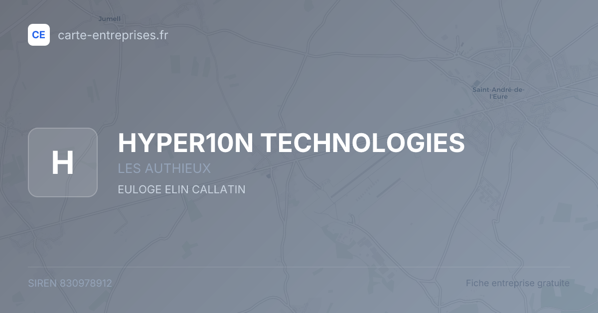 HYPER10N TECHNOLOGIES — 830978912 — fiche entreprise