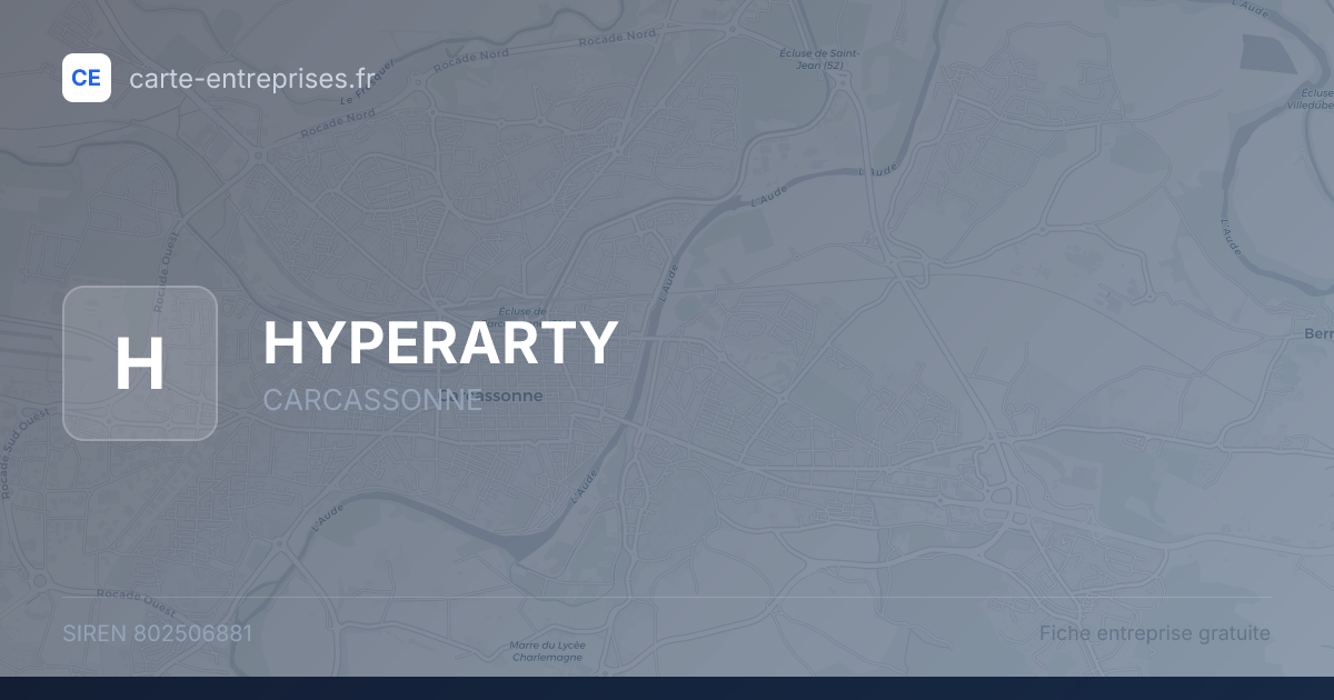 HYPERARTY — 802506881 — fiche entreprise