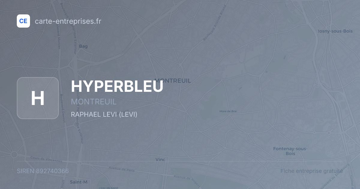 HYPERBLEU — 892740366 — fiche entreprise