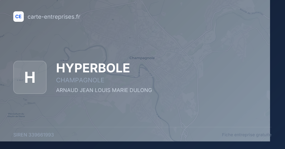 HYPERBOLE — 339661993 — fiche entreprise