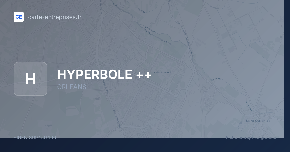 HYPERBOLE ++ — 809450406 — fiche entreprise