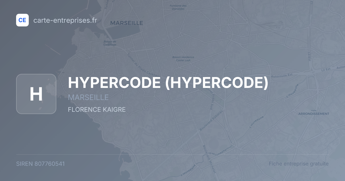 HYPERCODE — 807760541 — fiche entreprise