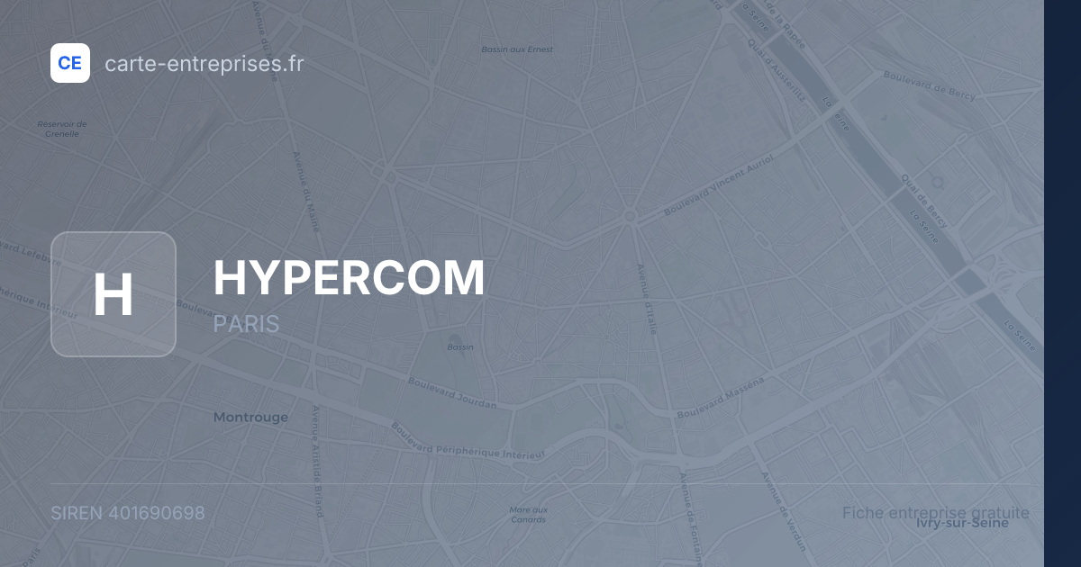 HYPERCOM — 401690698 — fiche entreprise