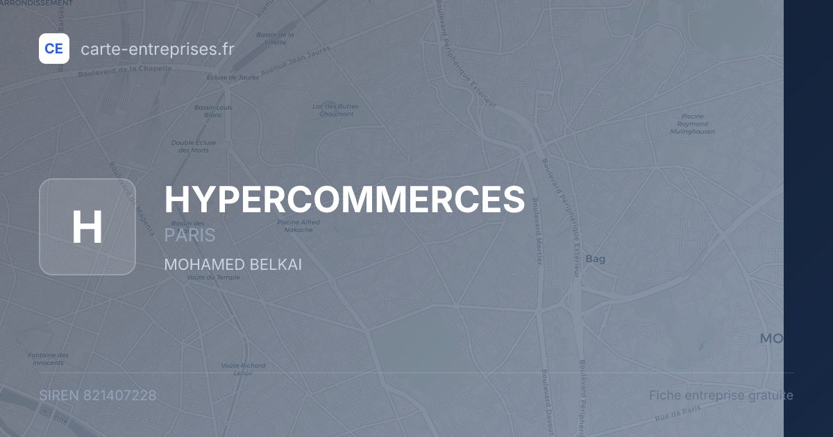 HYPERCOMMERCES — 821407228 — fiche entreprise