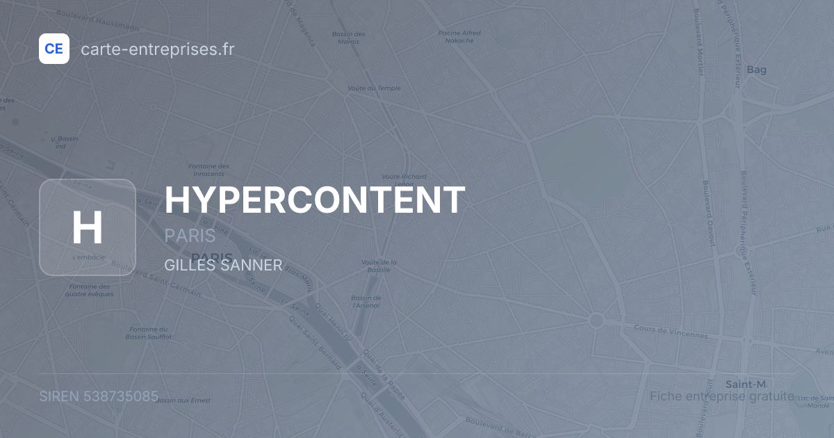 HYPERCONTENT — 538735085 — fiche entreprise