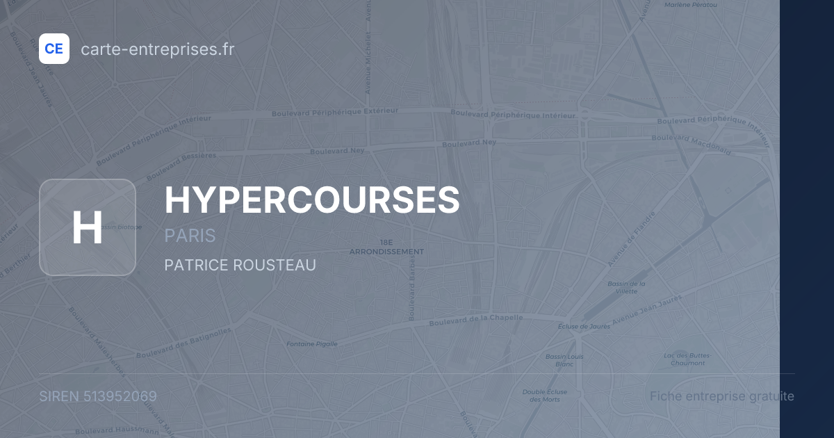 HYPERCOURSES — 513952069 — fiche entreprise