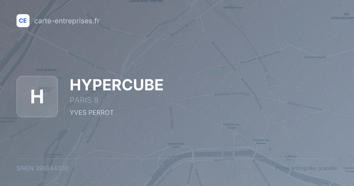 HYPERCUBE — 399244300 — fiche entreprise