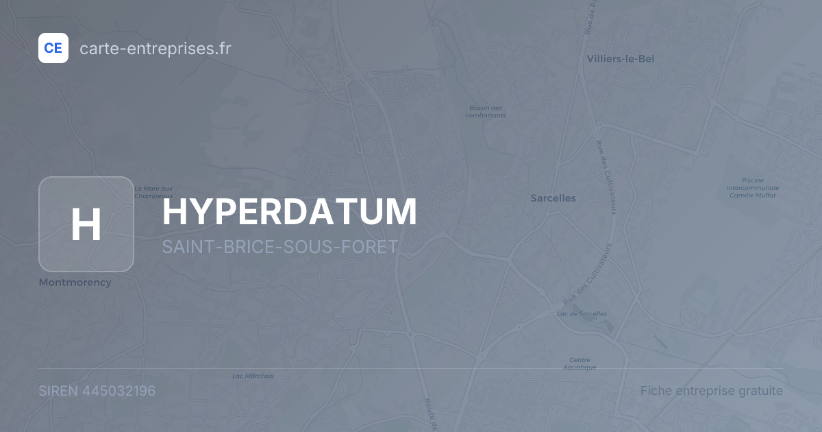 HYPERDATUM — 445032196 — fiche entreprise