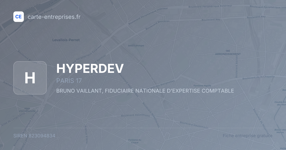 HYPERDEV — 823094834 — fiche entreprise