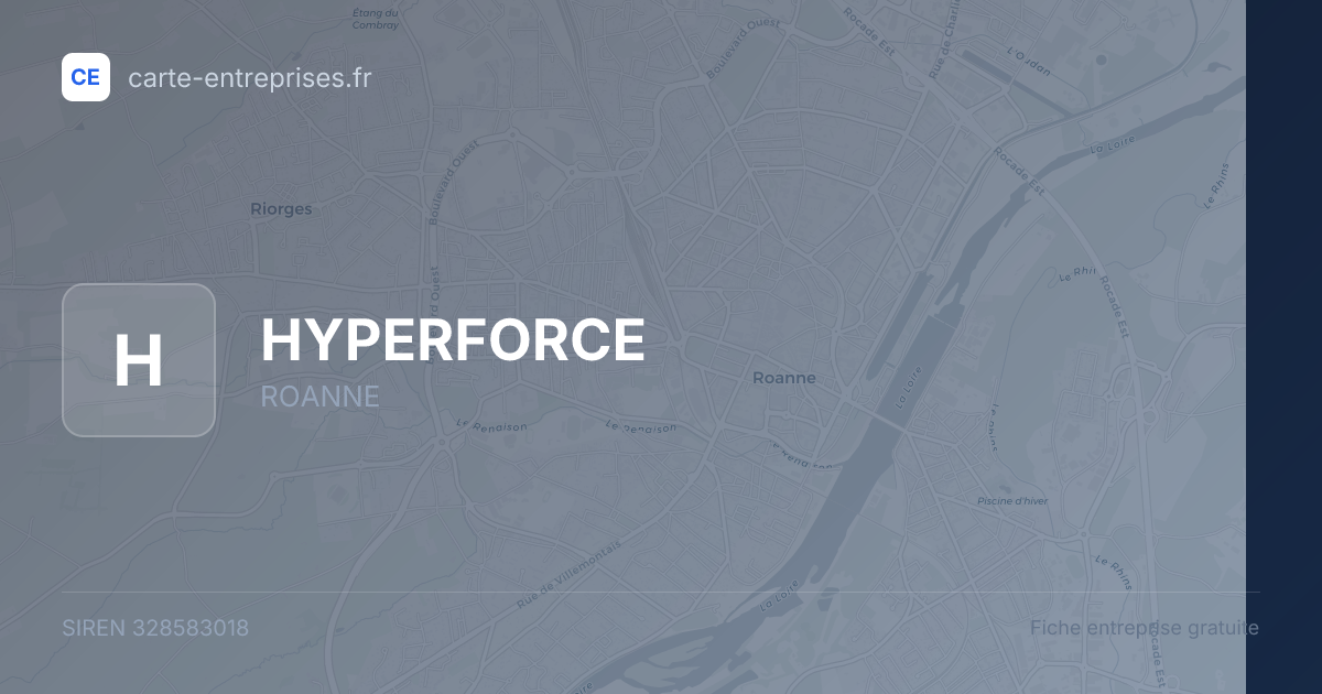HYPERFORCE — 328583018 — fiche entreprise