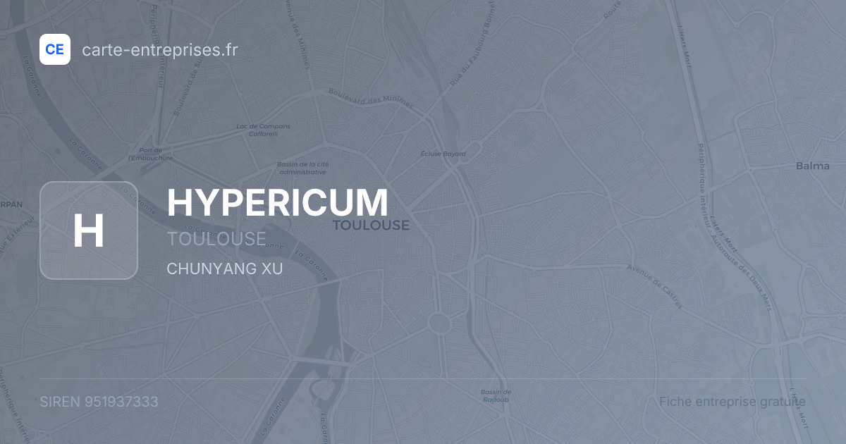 HYPERICUM — 951937333 — fiche entreprise