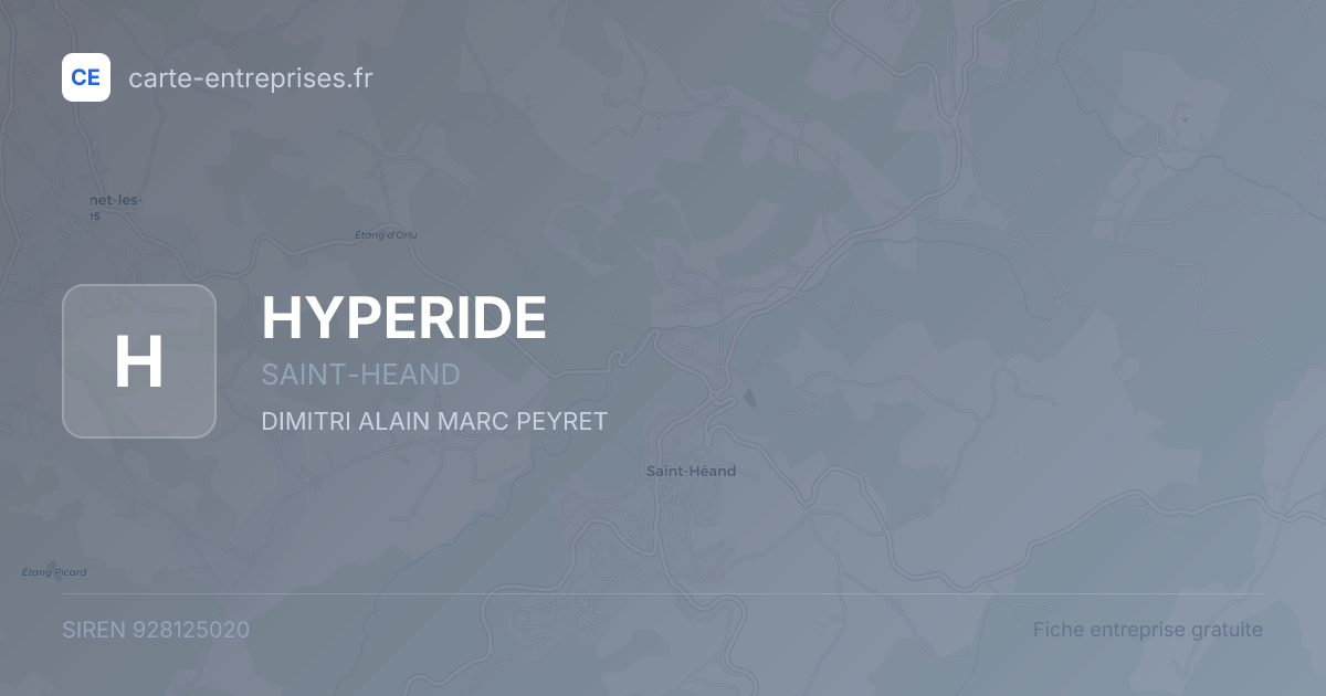 HYPERIDE — 928125020 — fiche entreprise