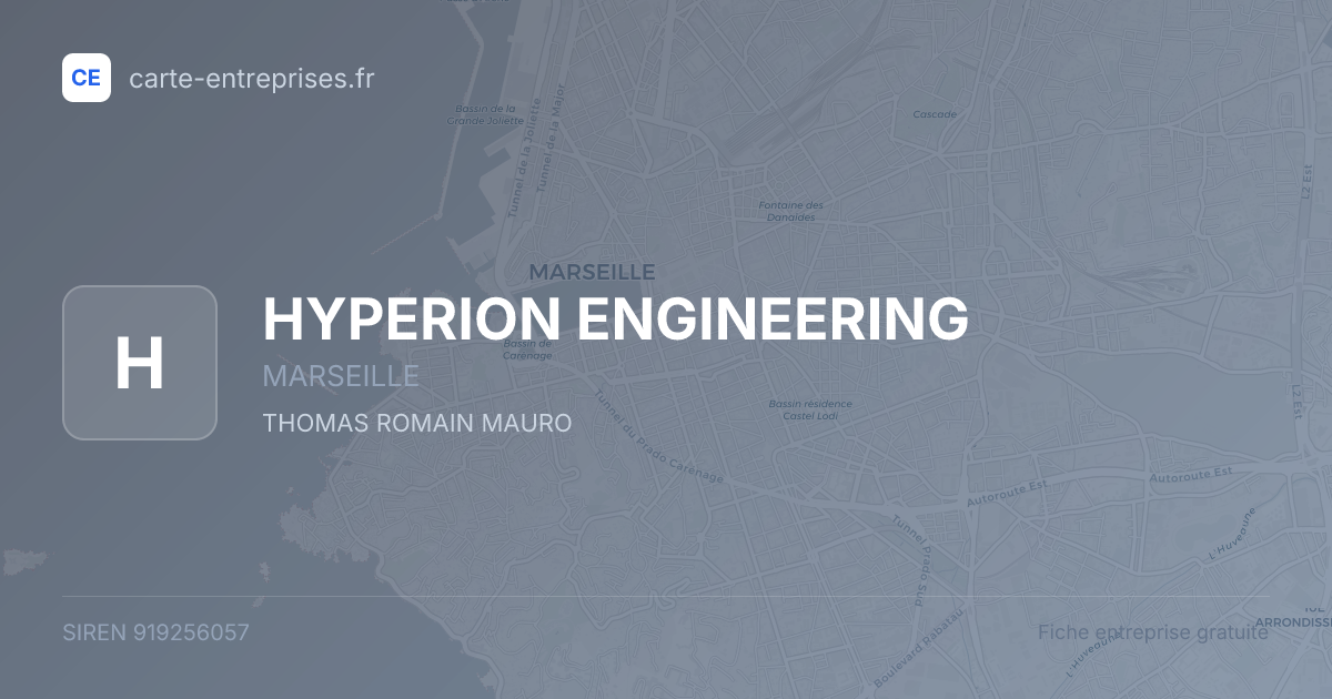 HYPERION ENGINEERING — 919256057 — fiche entreprise