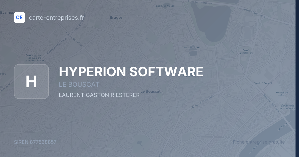 HYPERION SOFTWARE — 877568857 — fiche entreprise